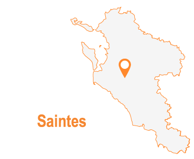 Carte départementale - Saintes